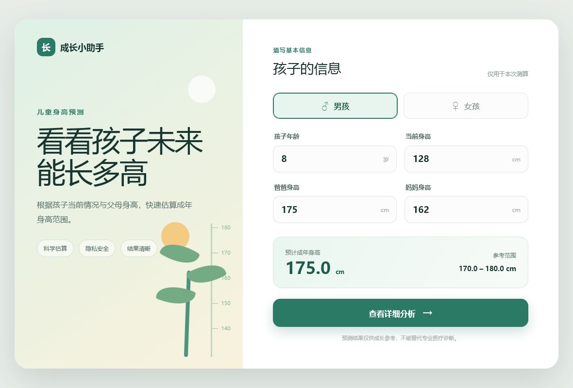 儿童身高预测封面